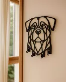 Köpek Figürlü Duvar Anahtarlık Askısı