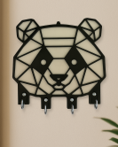 Panda Figürlü Duvar Anahtarlık Askısı