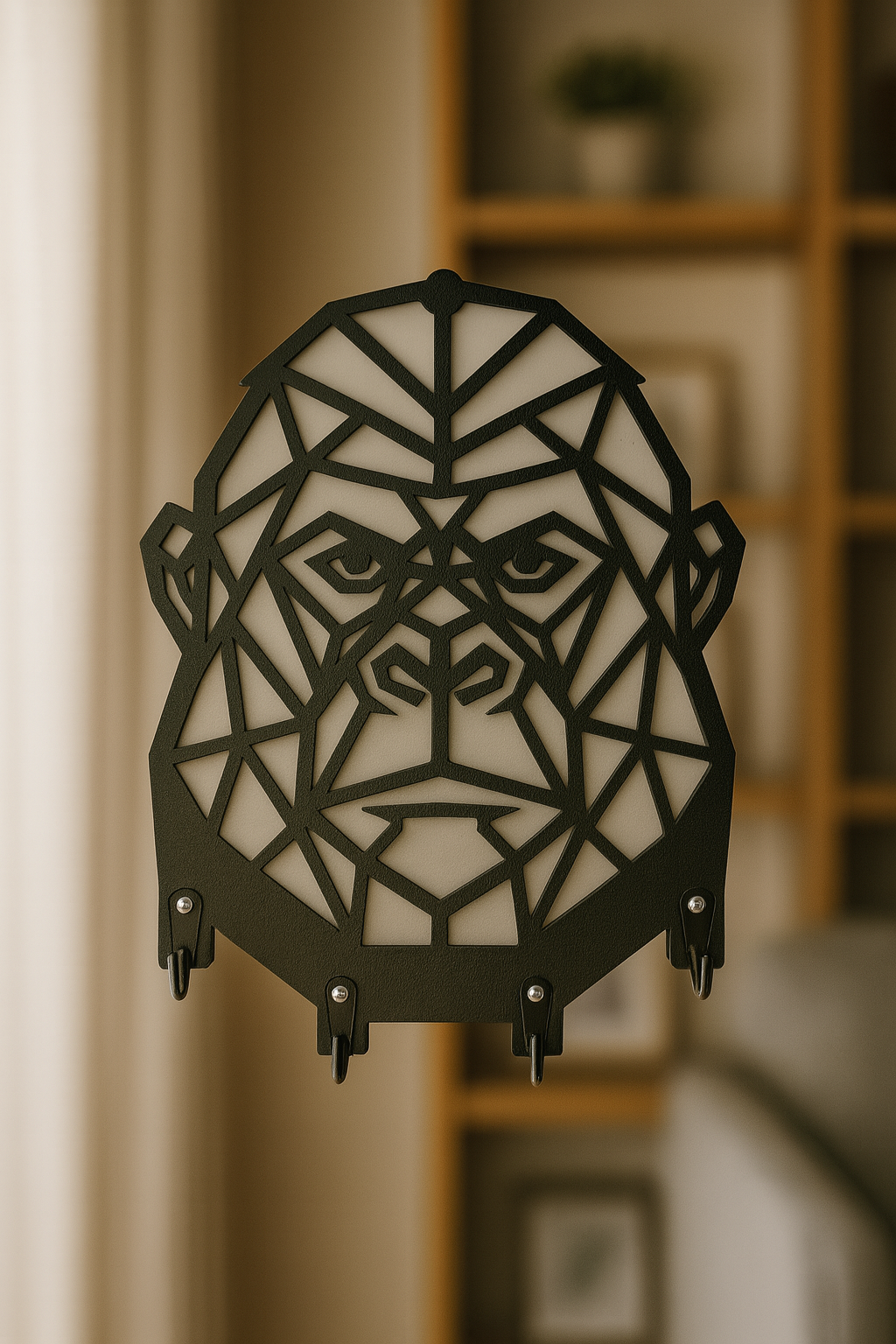 Goril Figürlü Duvar Anahtarlık Askısı - Görsel 3