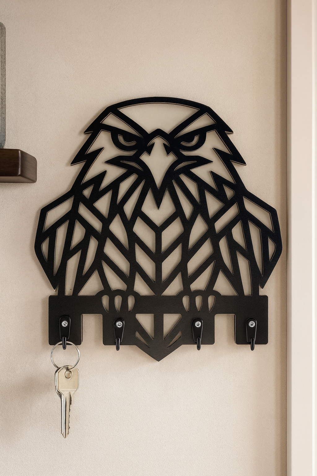 Kartal Figürlü Duvar Anahtarlık Askısı - Görsel 4