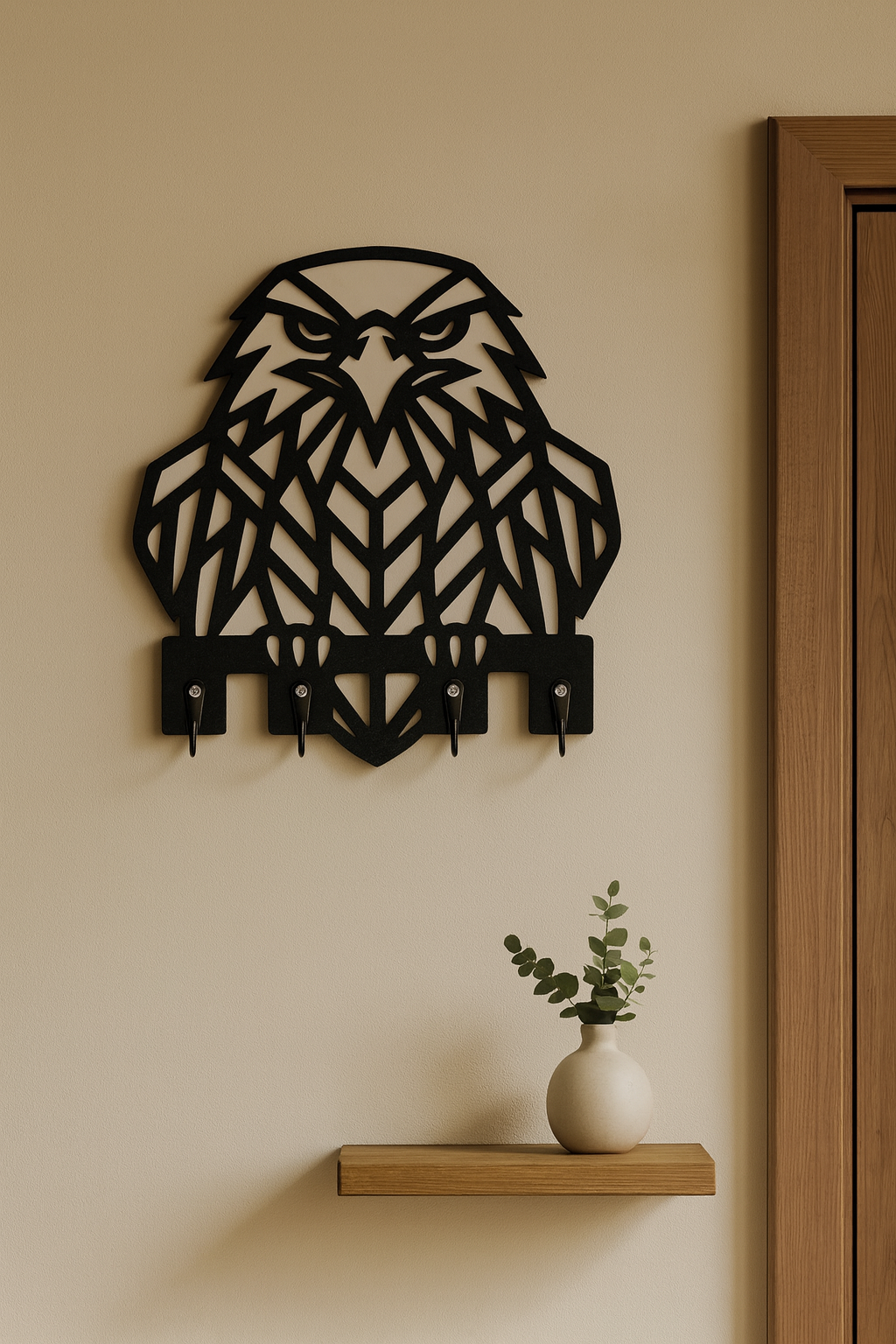 Kartal Figürlü Duvar Anahtarlık Askısı - Görsel 5