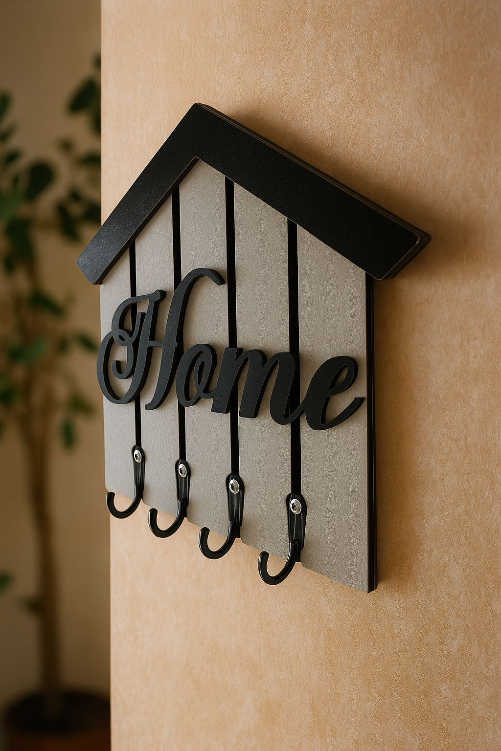 Home Yazılı Duvar Anahtarlık Askısı - Görsel 4