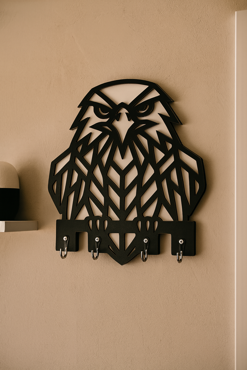 Kartal Figürlü Duvar Anahtarlık Askısı - Görsel 6