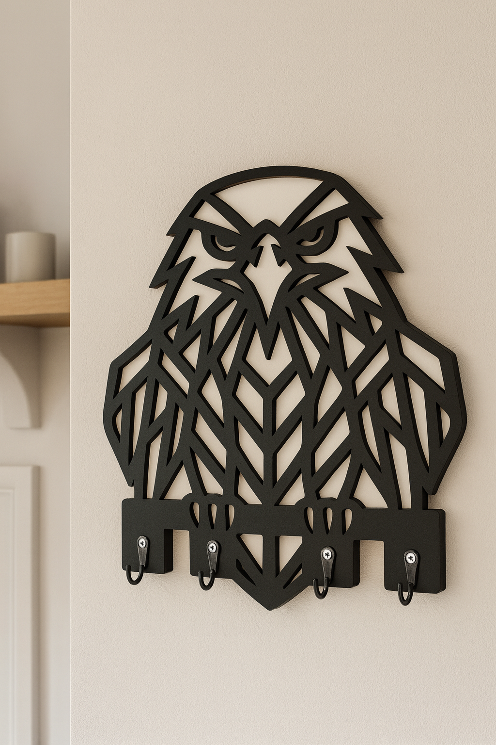 Kartal Figürlü Duvar Anahtarlık Askısı - Görsel 7