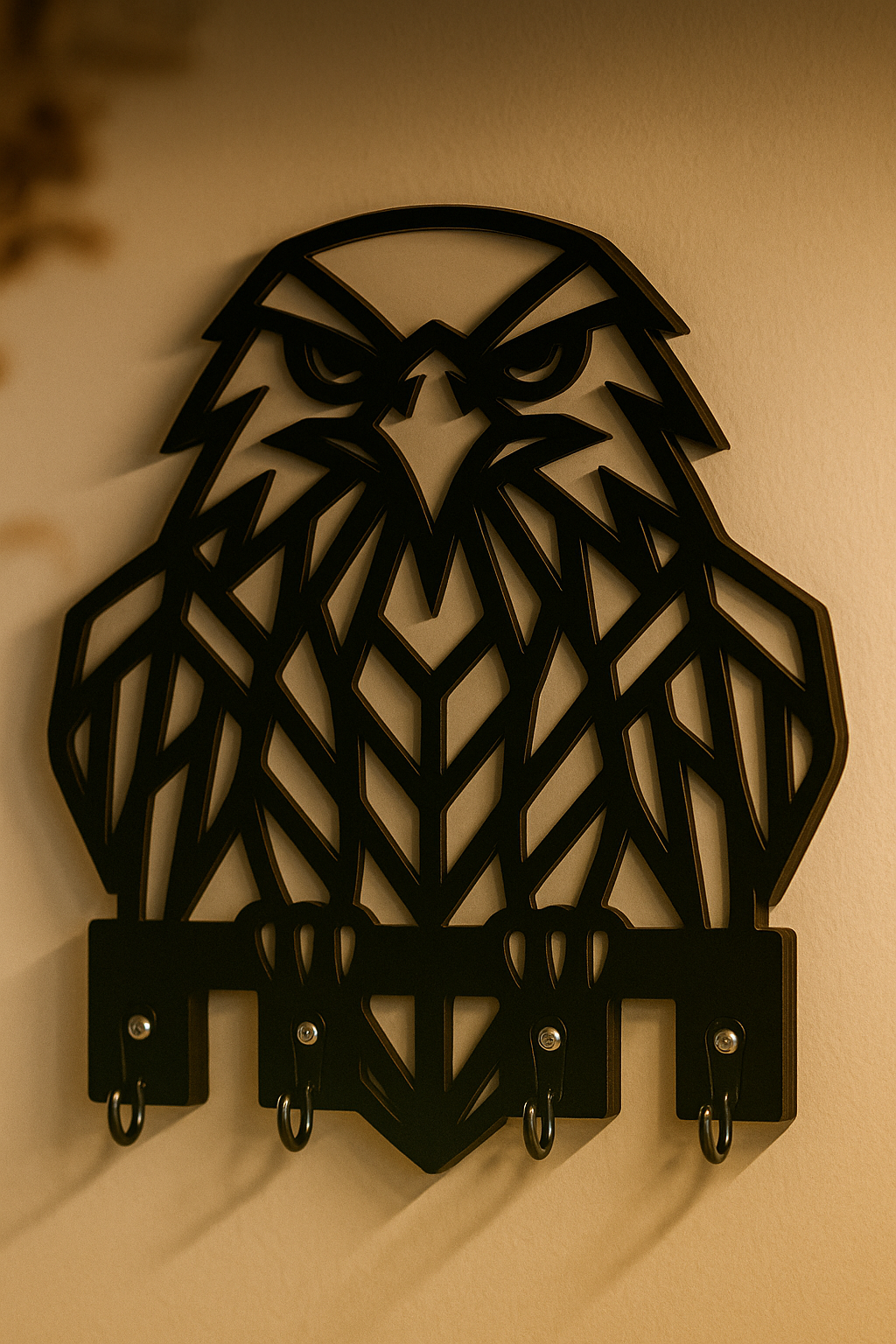 Kartal Figürlü Duvar Anahtarlık Askısı - Görsel 9